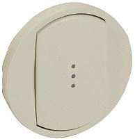 Лицевая панель Legrand Celiane для 1-кл. выключателя с подсветкой слоновая кость картинка